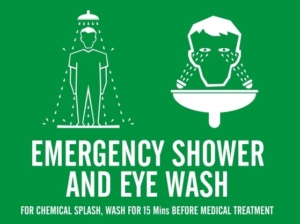 Emergency Shower & Eye Wash Sign